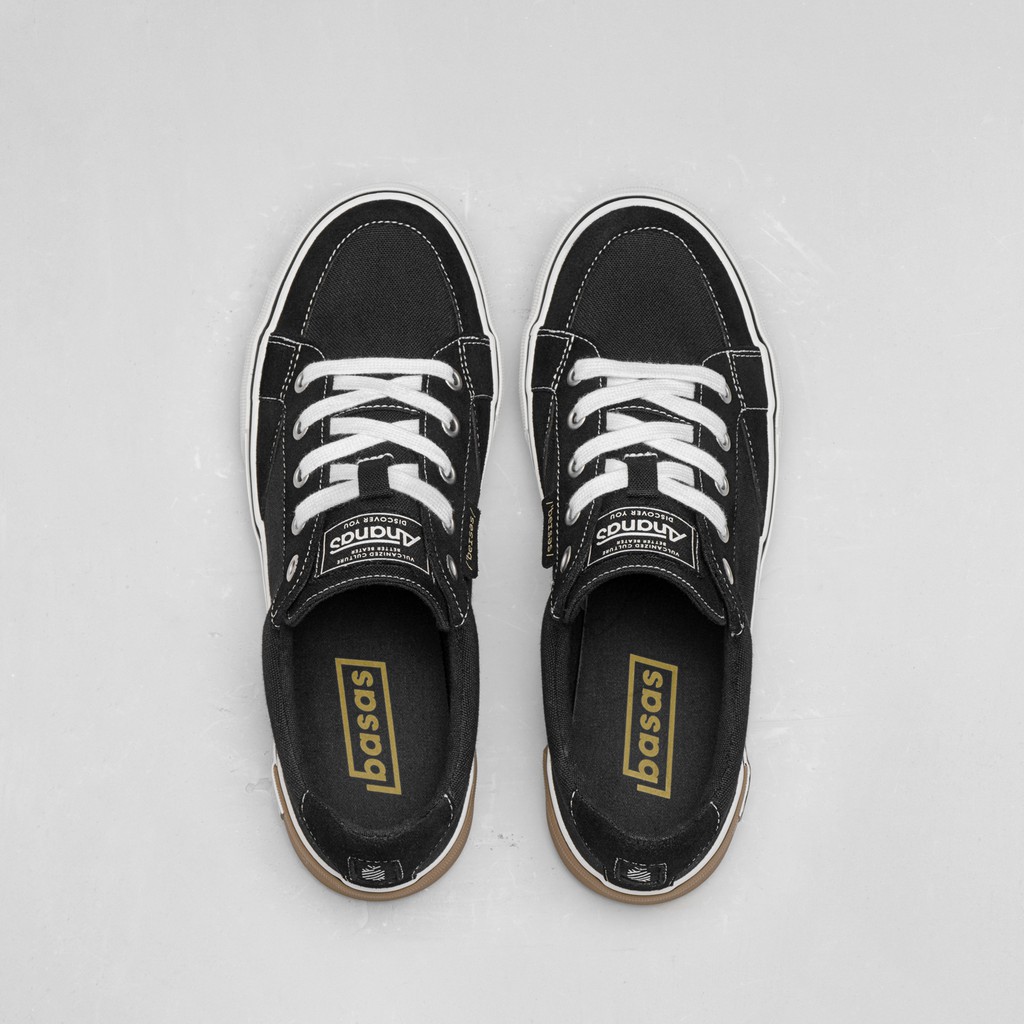 GIÀY SNEAAKER ANANAS -  HIGH TOP - BLACK/GUM UY TÍN.