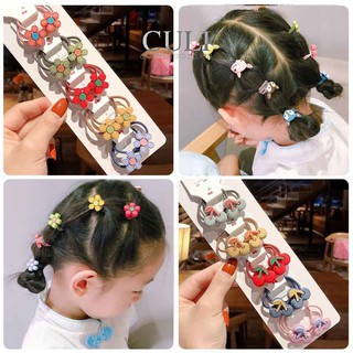 Set cột tóc hoạt hình, nhiều hình - màu siêu đáng yêu cho Bé gái