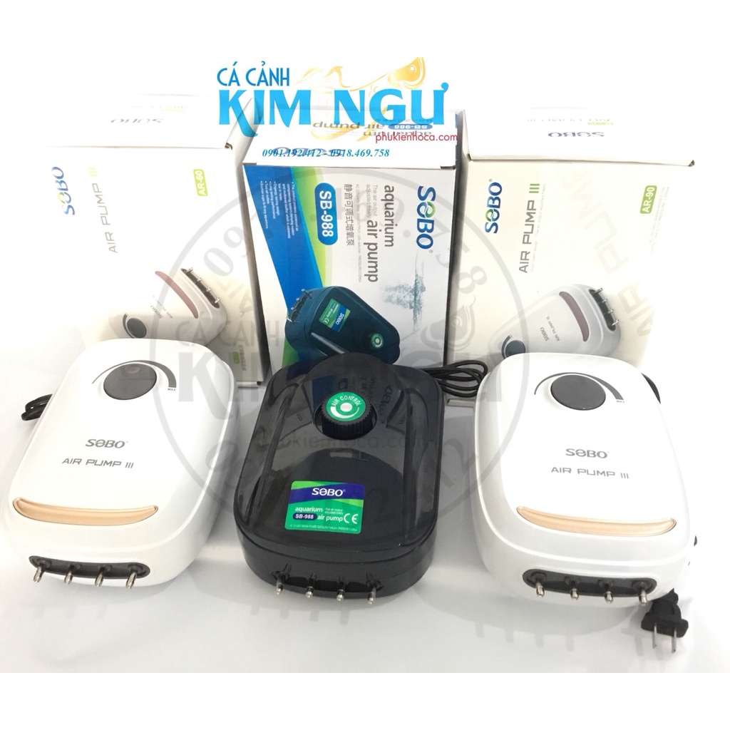 SB 988  - AR 90 - AR 60  Cho Hồ Cá Máy Oxy 4 Đầu Ra