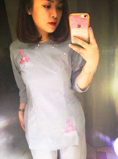 Bộ đồ đi chùa Sẩm sen