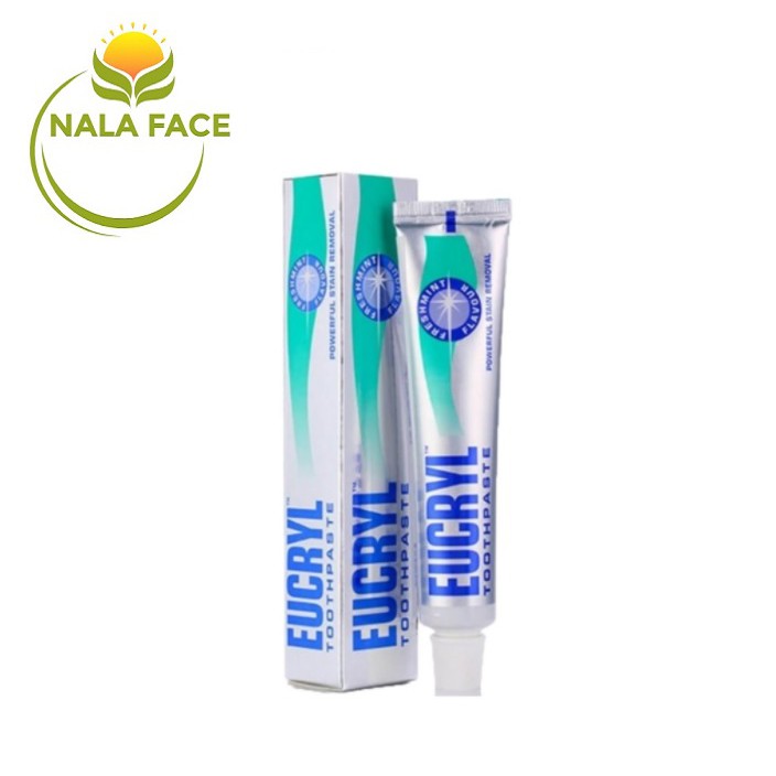 Kem Đánh Răng Bạc Hà Tẩy Trắng Eucryl Toothpaste 62g