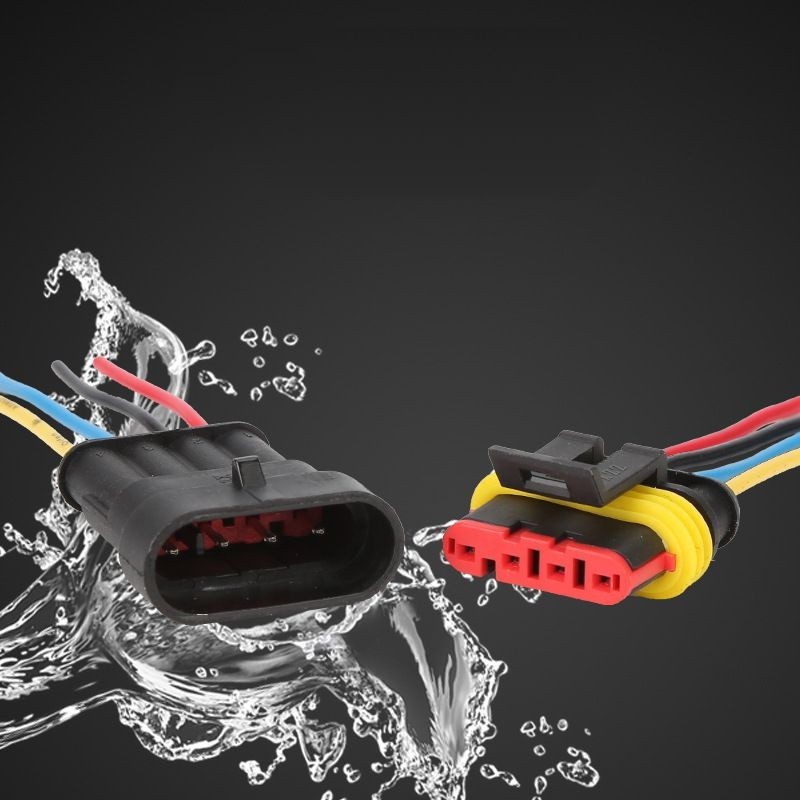Đầu nối dây điện 1 / 2 / 3 / 4 / 5 / 6 pin chống thấm nước thích hợp cho xe hơi / xe tải
