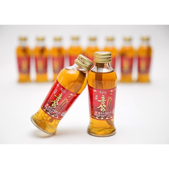 Nước Hồng Sâm Có Củ KGS Hàn Quốc, 10chai*120ml