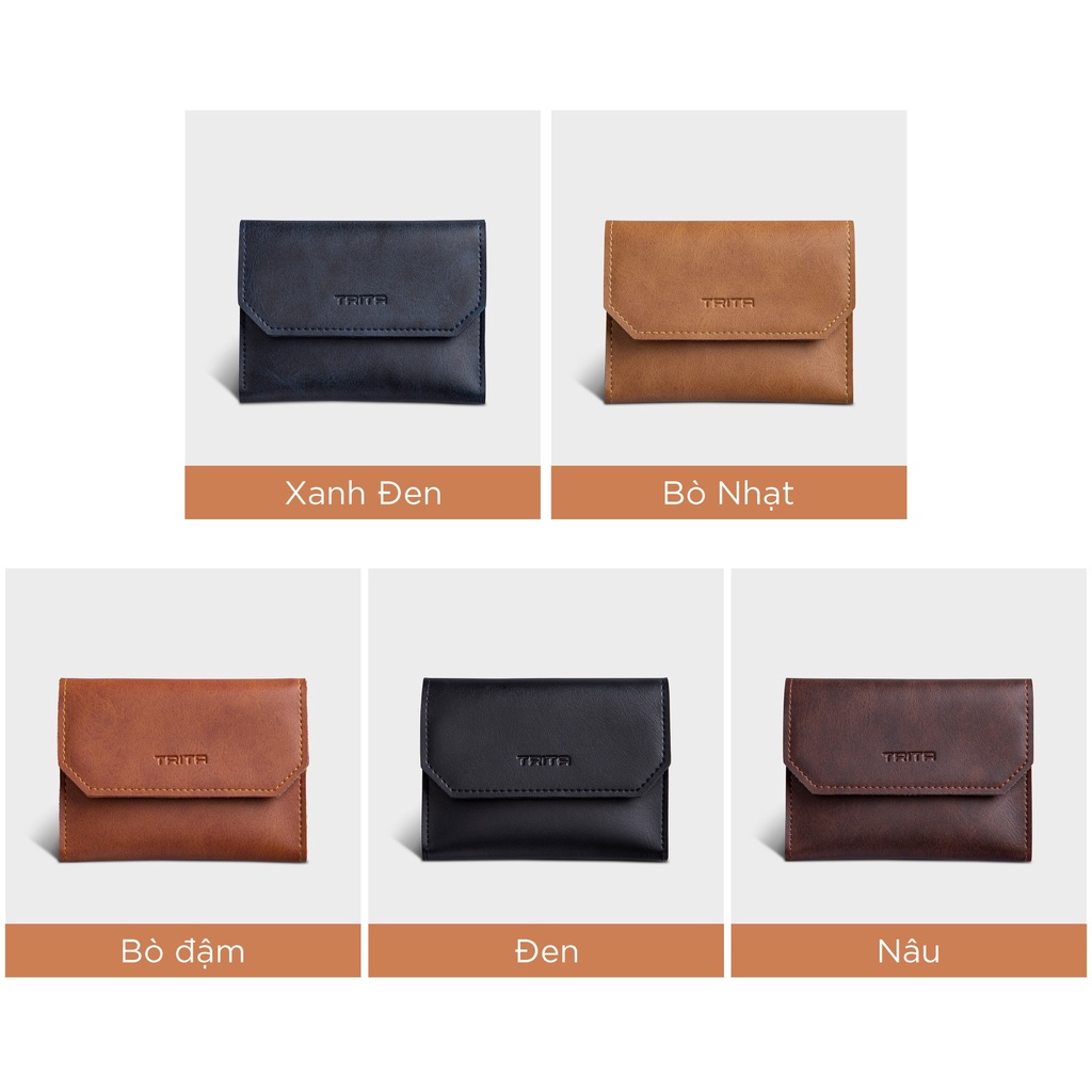 Ví Mini TRITA RVN06 Có 6 Ngăn, Đựng Vừa 3 Thẻ Card Và Tiền, Phù Hợp Đi Chơi, Đi Làm
