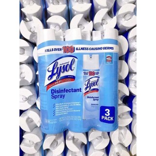 XỊT DIỆT KHUẨN LYSOL - TIÊU DIỆT 100 LOẠI VIRUS GÂY CÚM & BỆNH TẬT_SET 3 CHAI