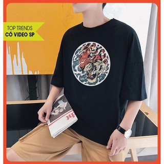 ÁO THUN TAY LỠ UNISEX TIGER ART