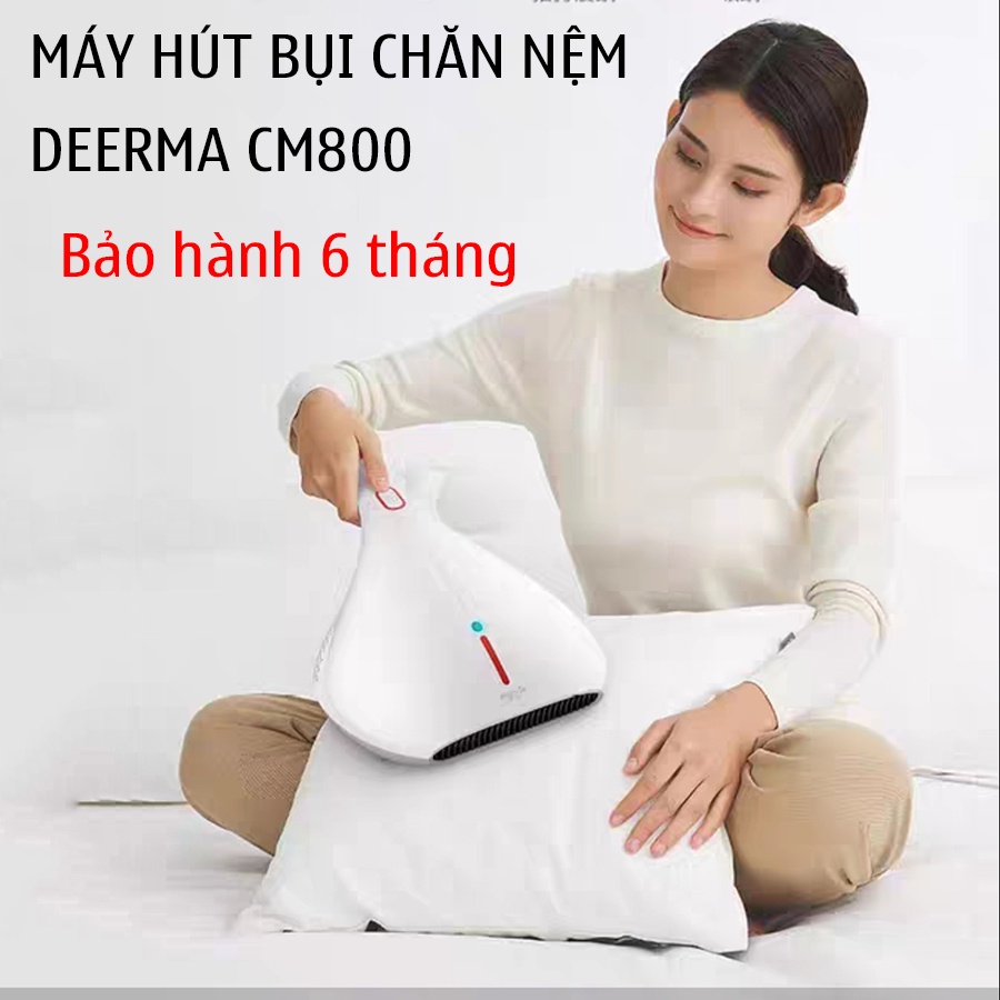 Máy Hút Bụi Cầm Tay Deerma CM800 Hút Bụi Giường Nêm Chăn Đêm Diệt Khuẩn Tia UV-C Bộ Lọc Hepa