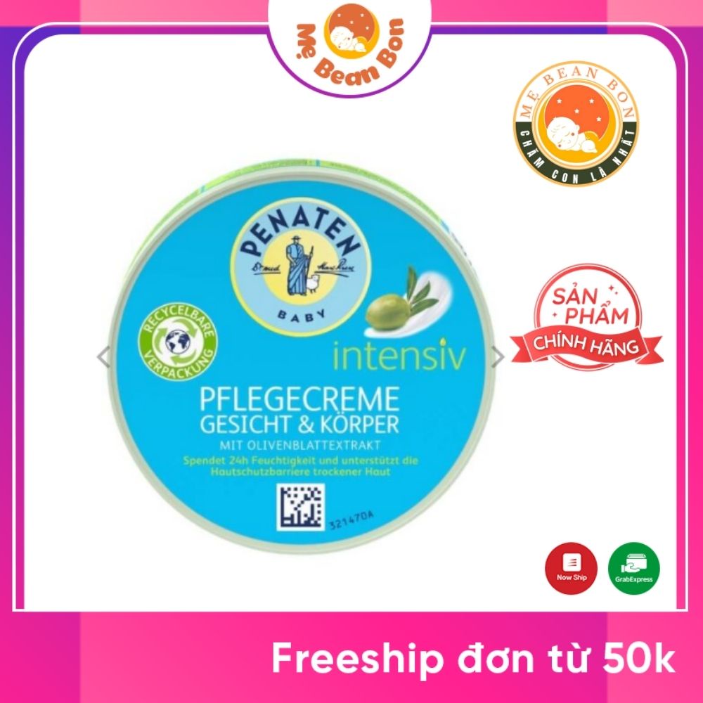 Kem Dưỡng Da Cho Bé Penaten Intensiv 100ml Chuyên Sâu Cho Mặt Và Cơ Thể giúp Giữ Ẩm 24h, Kem Dưỡng Da cho Bé Từ Sơ Sinh