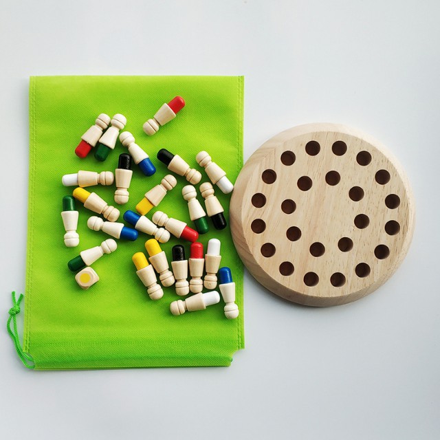 Đồ chơi cờ vua ghi nhớ rèn luyện trí nhớ rèn tập trung hiệu quả cho bé yêu ngay từ nhỏ - Chất liệu gỗ