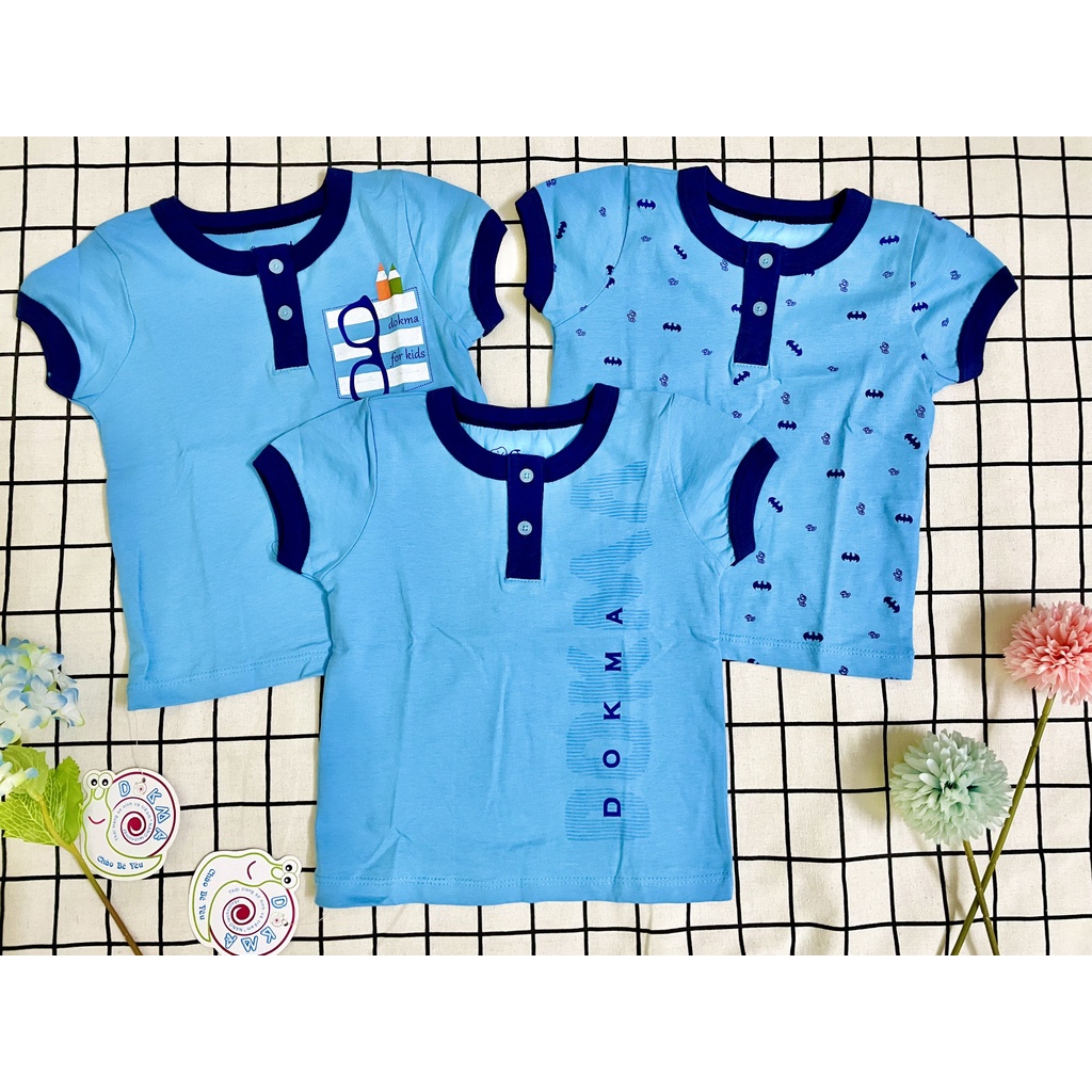 Dokma - Áo cộc tay bổ trụ cho bé trai size 6-18m ( DA 096 )