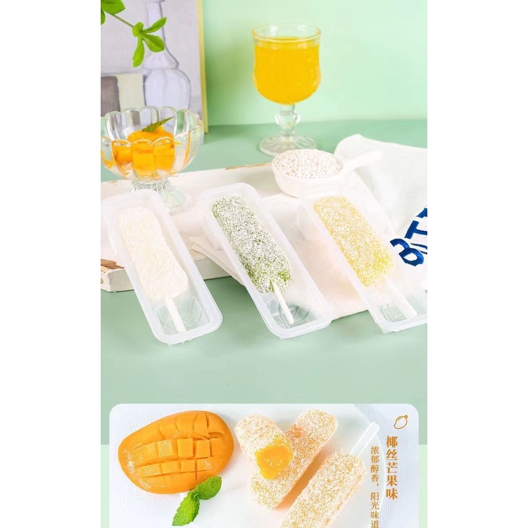 Combo 1000g Bánh Mochi Dài / ,Mochi kem vị Matcha/ soài / Dừa mềm ngon món ăn vặt siêu nghiền