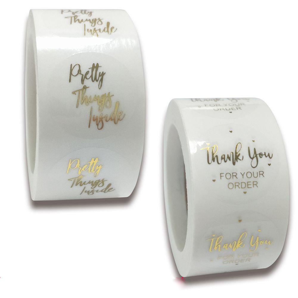Nhãn Dán Trang Trí Sổ Tay / Thiệp Mời Chữ Thank You Độc Đáo