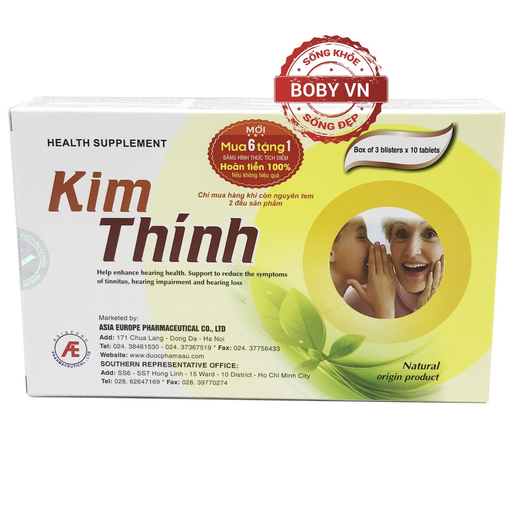 Kim Thính giúp tăng cường sức khỏe thính giác, giảm ù tai, nghe kém, suy giảm thính lực