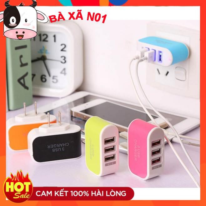 CỐC SẠC 3 CỔNG USB THẾ HỆ MỚI PA01-219