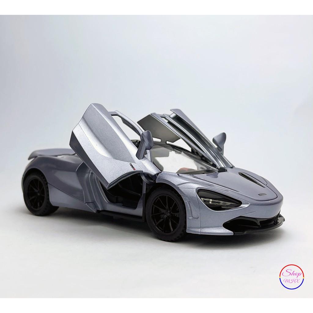 Xe đồ chơi mô hình sắt McLaren 720s TẶNG KÈM BIỂN SỐ tỉ lệ 1:32