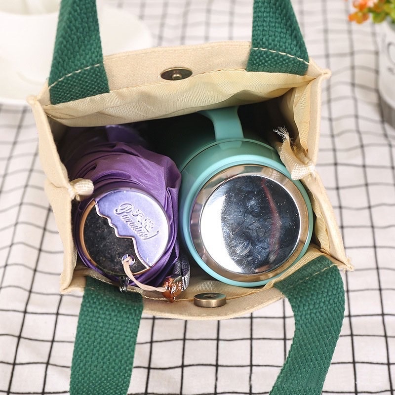 Túi vải tote Starbucks đựng bình nước bình giữ nhiệt 🌼