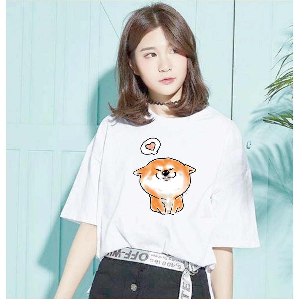 Áo thun tay lỡ nữ chibi 9