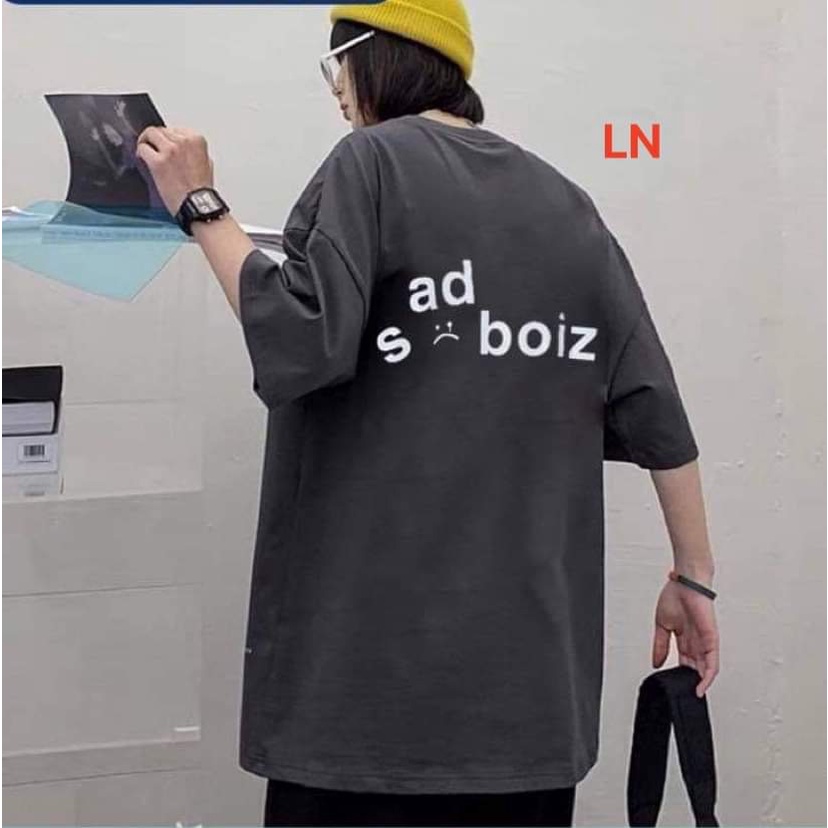 Áo phông  nam nữ sad   Chất cotton su  LN35H