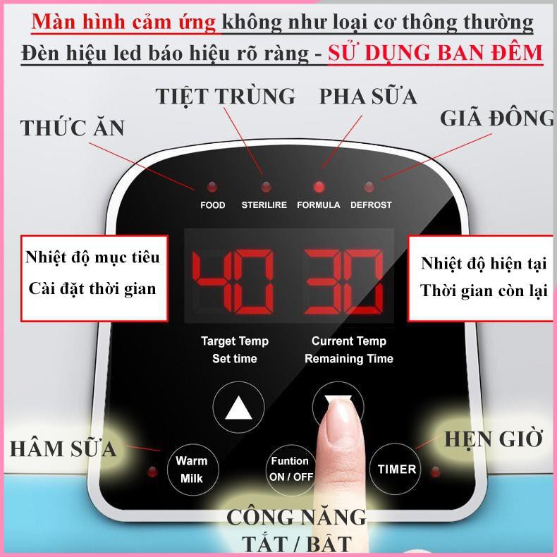 Máy hâm sữa - máy hâm sữa đôi và tiệt trùng đa năng ủ sữa, hâm sữa mẹ- Ahimom