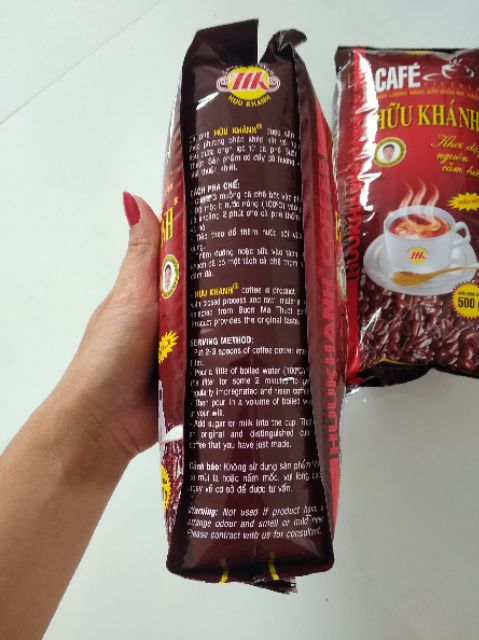 Cafe Hữu Khánh thơm ngon đậm đặt.