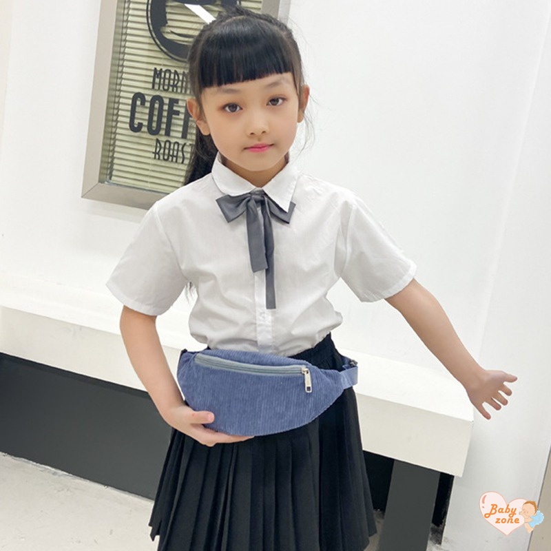 Túi Đeo Chéo Nhỏ Mềm Mại Màu Trơn Phong Cách Hàn Quốc Cho Bé