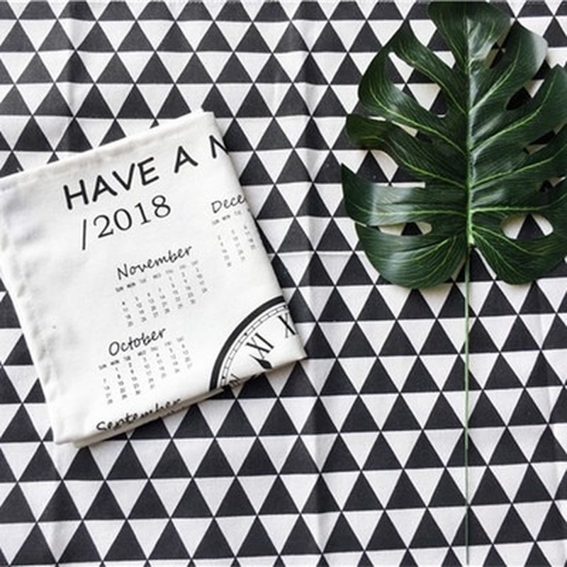 1 Khăn Trải Bàn Cotton Phong Cách Bắc Âu 46 * 68cm