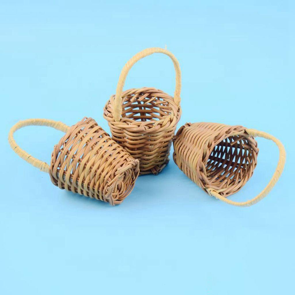 Giỏ Đựng Hoa Bằng Gỗ Đan Thủ Công Phong Cách Mộc Mạc Sáng Tạo