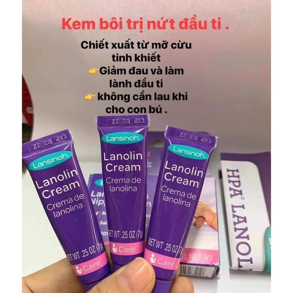 KEM GIẢM NỨT ĐẦU TI LANSINOH LONALIN CREAM 7G CHÍNH HÃNG - 9525