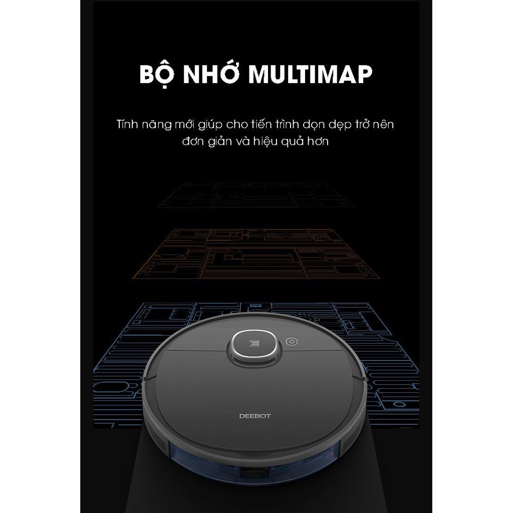 Robot hút bụi lau nhà Ecovacs Deebot T5 HERO (DX96) - Robot hút bụi thông minh cao cấp nhất