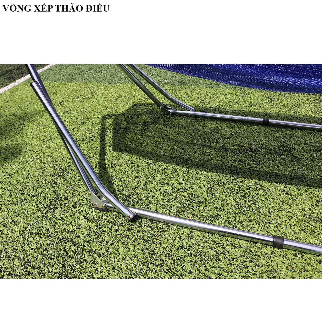 Khung võng si inox phi 27 tay cong hàng xuất khẩu thương hiệu Võng Xếp Thảo Điều