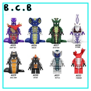 A025 A032 - Đồ chơi lắp ráp minifigure nhân vật Non-lego người rắn trong phim truyện Ninja go.