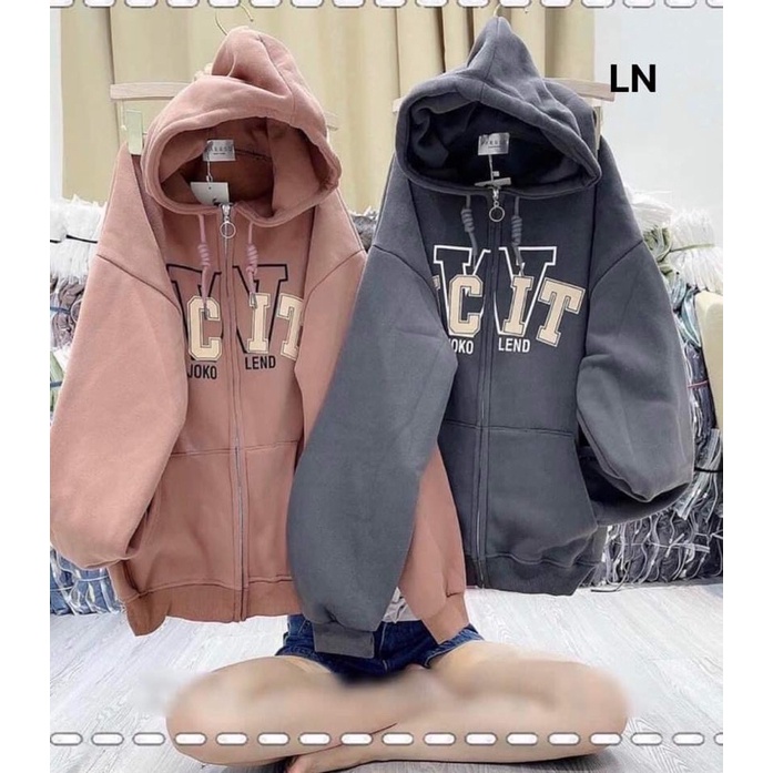 Áo khoác nỉ NCIT mũ 2 lớp TH6