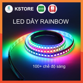 Bộ đèn LED dây dán 5050 WS2811 (60 bóng/1m) phủ keo chống nước - Rainbow