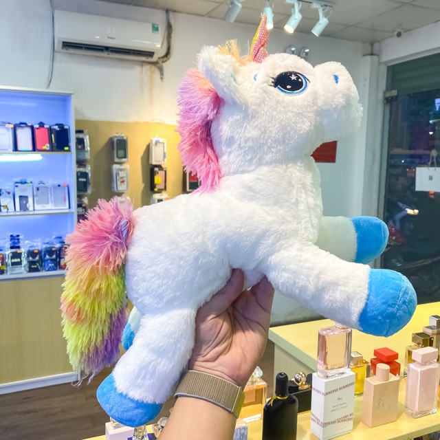 Ngựa nhồi bông Pony UniCorn cao cấp- Quà lưu niệm , gấu bông ngựa Pony siêu mềm, mịn