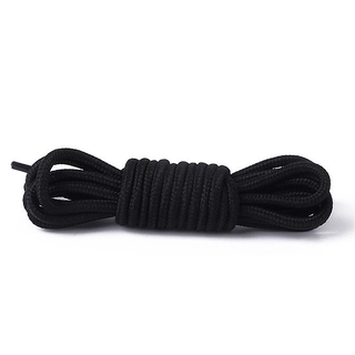 1pair Polyester Solid Shoelace Classic Round Shoelaces Casual Boots Lace