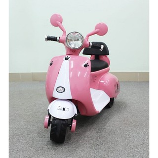 [Shopee siêu rẻ] Xe máy điện Vespa kiểu mới (có đèn + nhạc + tựa lưng)