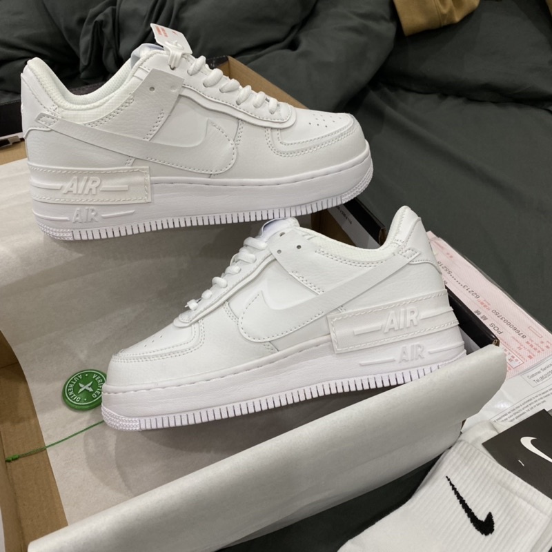 GIÀY AF1 SHADOW ALL WHITE 1:1 SC [ FULL BOX + FREE SHIP ] | BigBuy360 - bigbuy360.vn