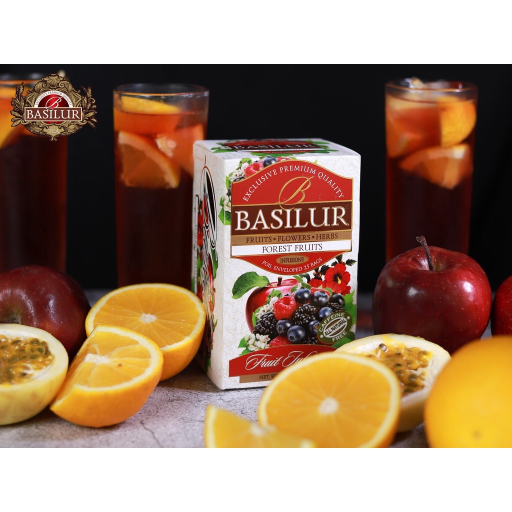 Trà túi lọc Basilur_hương trái cây_Nhập khẩu Sri Lanka_20 túi