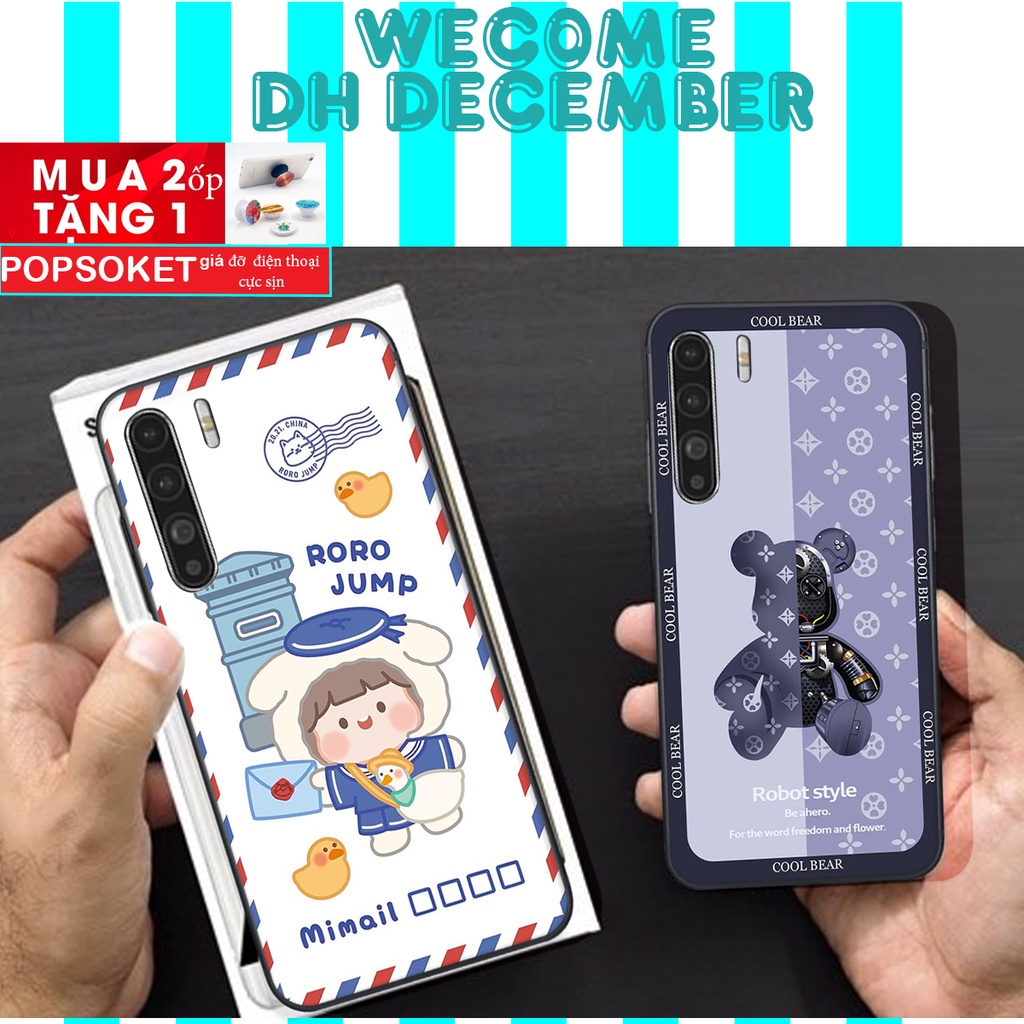 Ốp lưng Oppo A91 / RENO 3 / RENO 3 PRO  in hình 3D gấu mới nhất - sang - chảnh - ĐẸP- BỀN