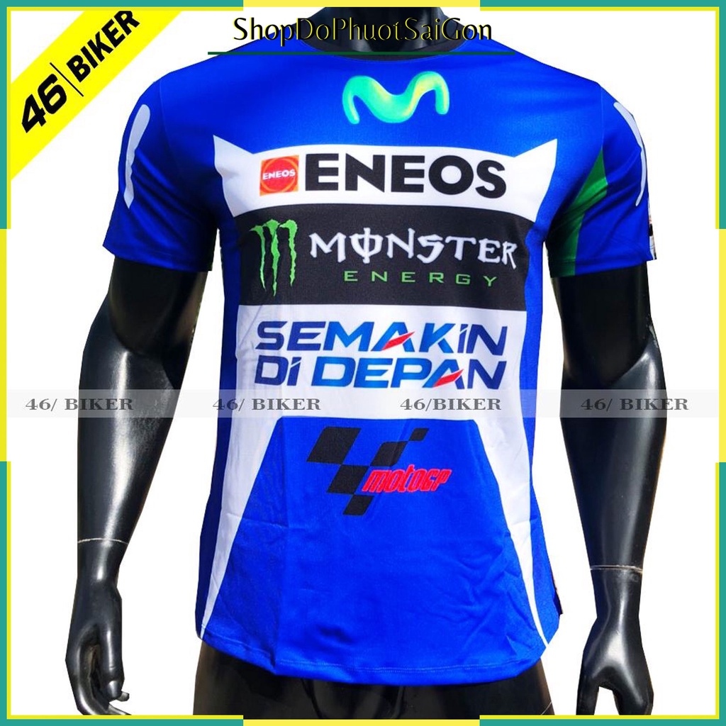 Áo thun biker logo Monster vải cotton
