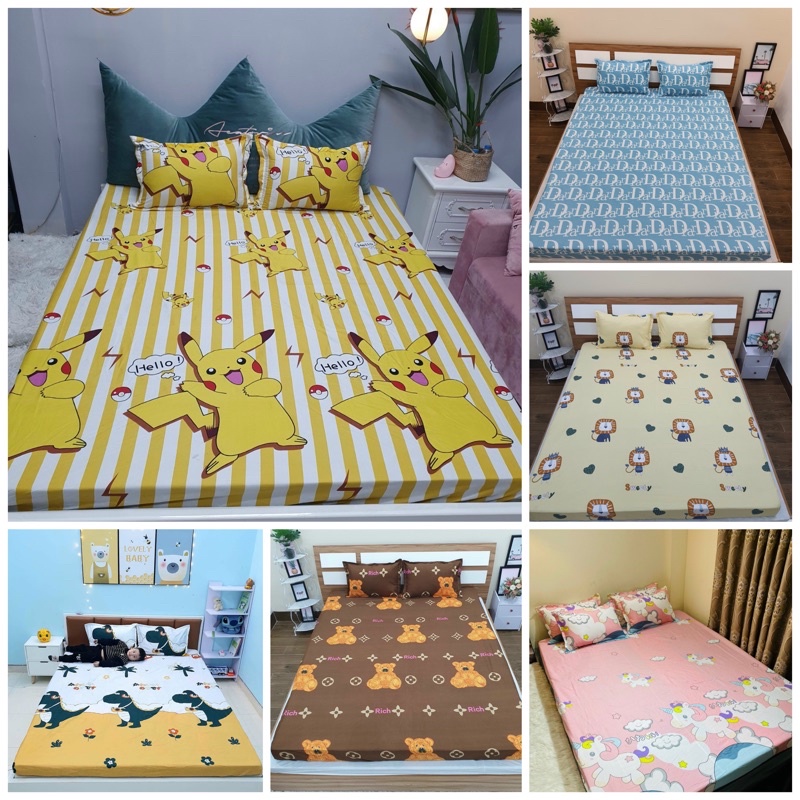 [SALE 99k] BỘ GA GỐI COTTON POLY MẪU MỚI