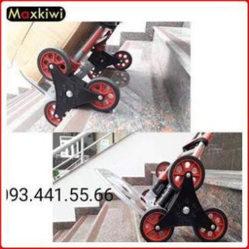 [Hàng Nhập Khẩu] Xe Đẩy Hàng 3 Bánh, Xe Đẩy Gấp Gọn Maxkiwi- Phù Hợp Kéo Hầu Hết Các Bậc Thang