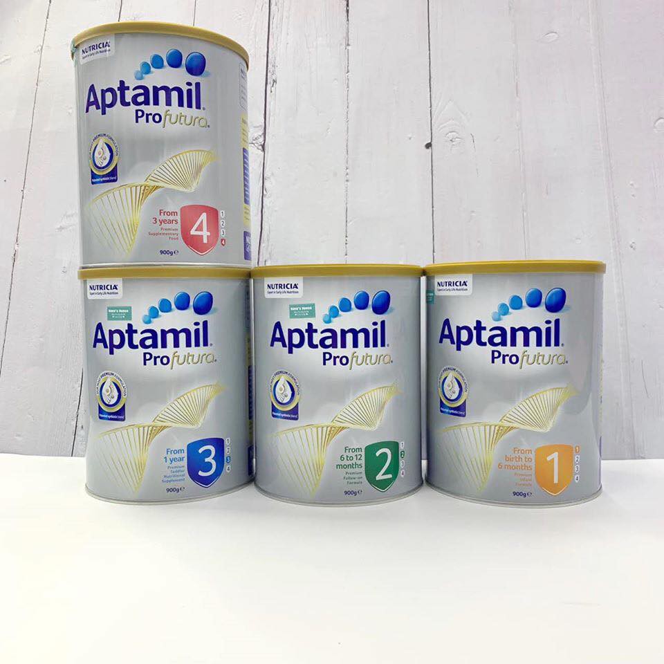 Sữa Aptamil Profutura 1,2,3,4 hộp 900gr date mới, Hàng Air, đủ Bill (Sữa công thức Aptamil Profutura)