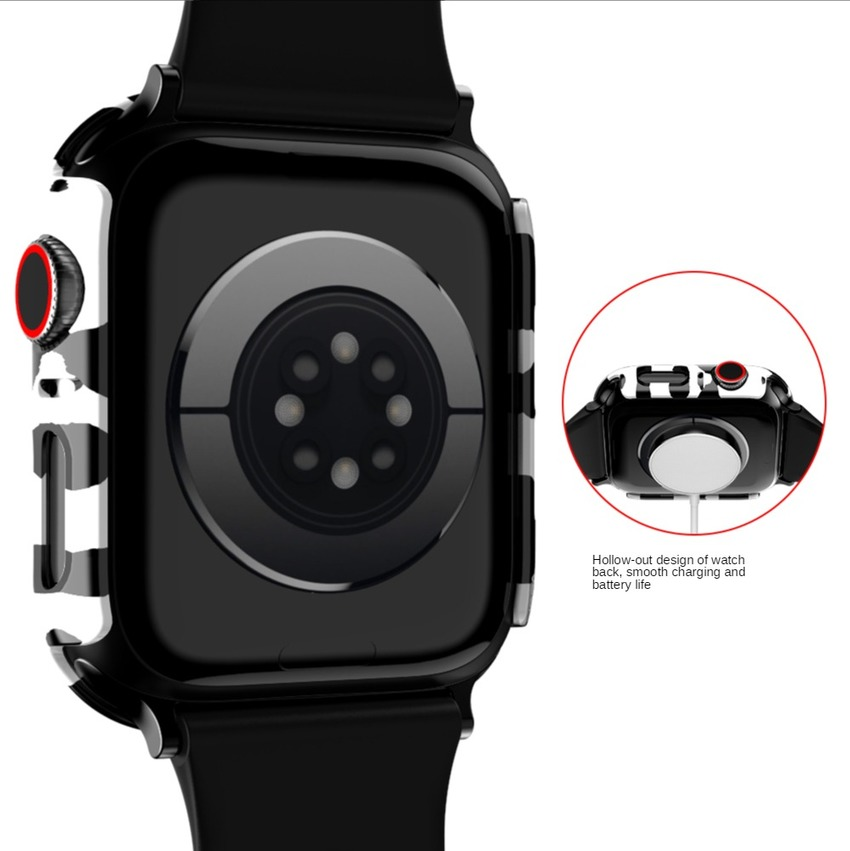 Ốp Lưng PC HọA TiếT Da BáO ThờI Trang Cho Apple Watch Series SE 6 5 4 3 2 1 IWatch 38MM 42MM 40MM 44MM