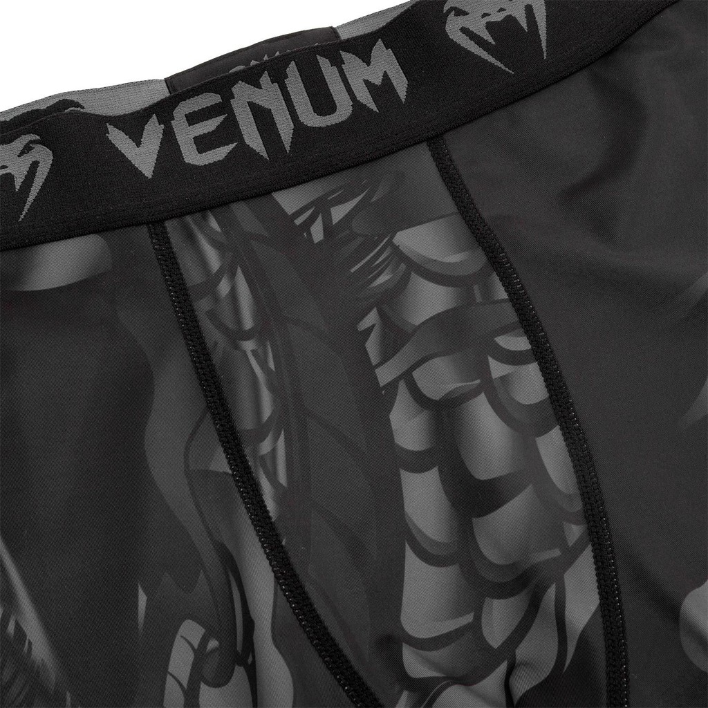 Quần bó Venum Spats Dragon's Flight Spats - Black/Black