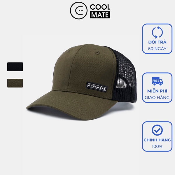 Mũ nón lưỡi trai nam thoáng khí phối lưới Baseball Cap logo Coolmate AC