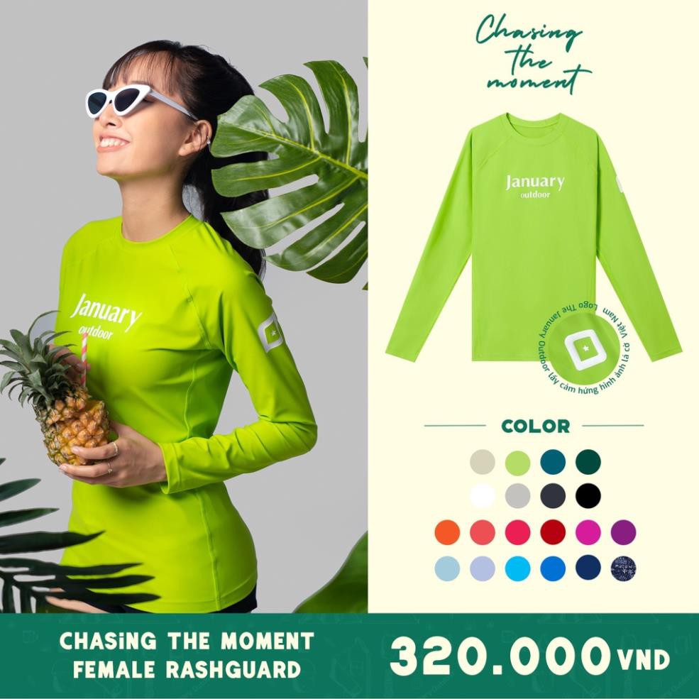 Áo bơi dài tay chống nắng TJO co giãn cực tốt, nhanh khô 😍