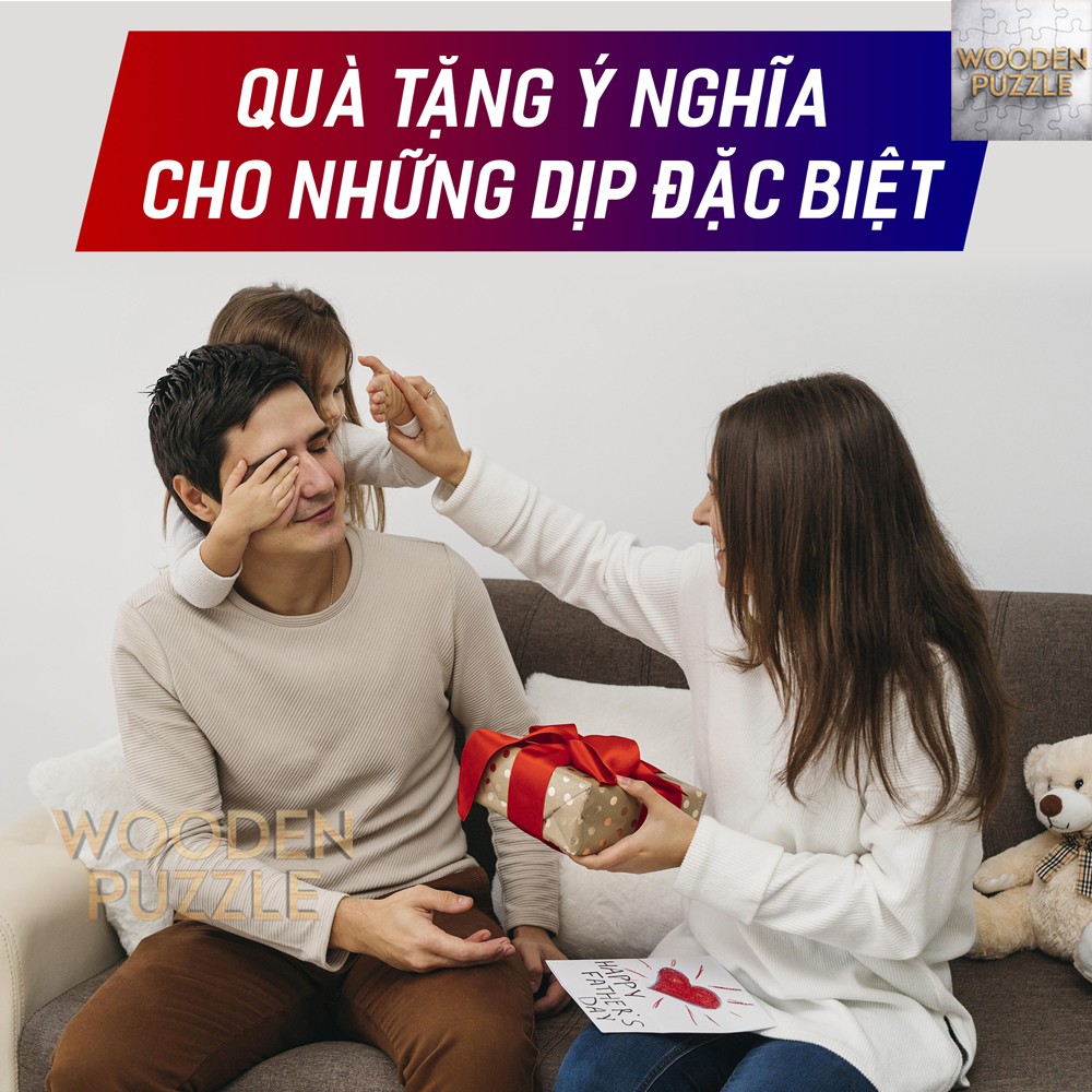 Bộ xếp hình bằng gỗ thủy thủ mặt trăng 300 - 500 mảnh ghép cho nhiều lứa tuổi, ghép hình WP56