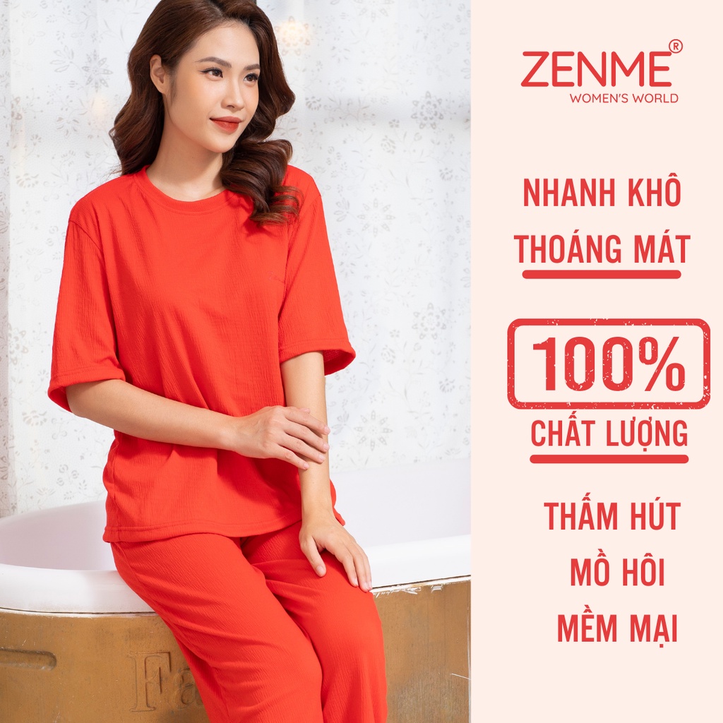 Đồ bộ nữ mặc nhà, đồ ngủ form rộng (có Bigsize) chất liệu Cotton xốp mềm mịn thoáng mát Zen Me BTX0822