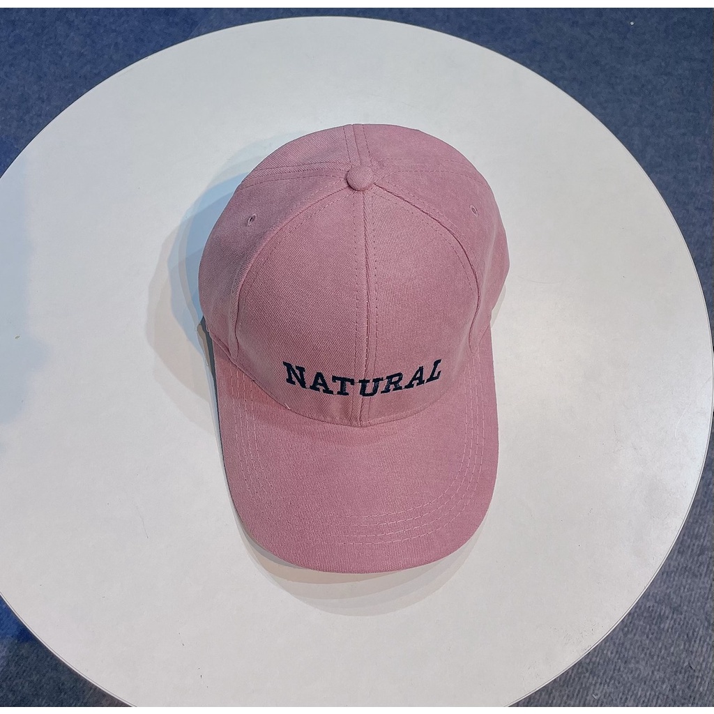 Mũ lưỡi trai Nón kết Nhung cao cấp thêu chữ Natural 399 phong cách Ulzzang form unisex nam nữ